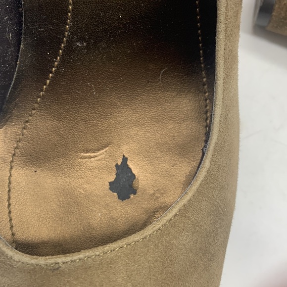 Calvin Klein Suede Taupe Heels Gabby Size 8 MCH4453E - Picture 10 of 13